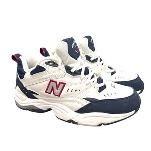 New Balance 609 MX609NR White Navy Red Men’s 10.5 4E Wide Cross Training Shoes